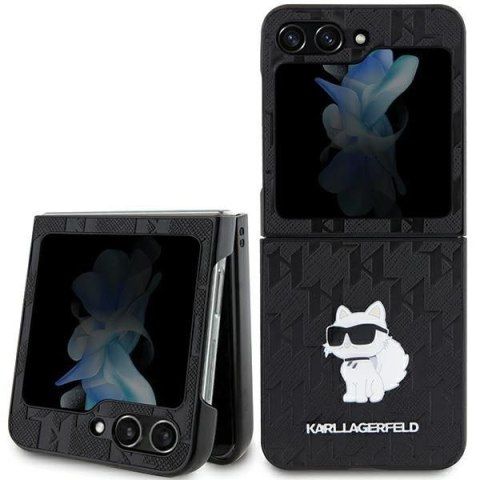 KARL LAGERFELD futerał do SAMSUNG Z FLIP 5 KLHCZF5SAPCHNPK (Saffiano Mono Choupette PIN) czarny