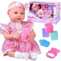 Lalka BOBAS interaktywna 46cm - w liliowej sukience + akcesoria ZA5834