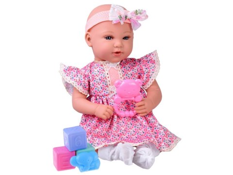 Lalka BOBAS interaktywna 46cm - w liliowej sukience + akcesoria ZA5834