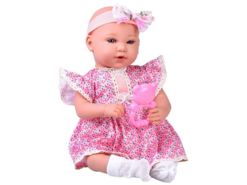 Lalka BOBAS interaktywna 46cm - w liliowej sukience + akcesoria ZA5834