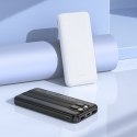 Powerbank Hoco 10000 mAh 2A z wbudowanymi kablami USB C + Lightning J118 czarny