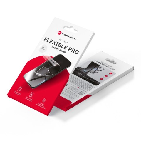 Szkło hybrydowe do iPhone 16 Forcell Flexible 5D czarne