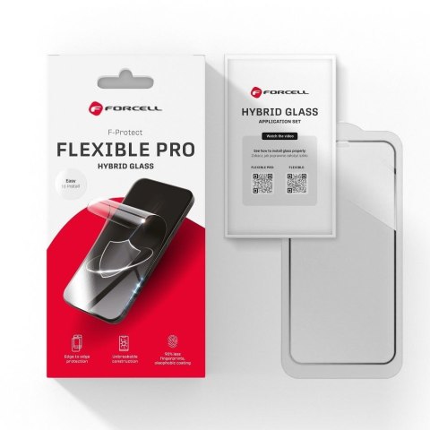 Szkło hybrydowe do iPhone 17/17 PRO Forcell Flexible 5D czarne