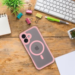 Futerał FULL MATTE MAG COVER kompatybilny z MagSafe do SAMSUNG A56 jasny różowy