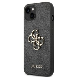 GUESS futerał do IPHONE 13 / 14 / 15 GUHCP14S4GMGGR (4G Big Metal Logo) szary