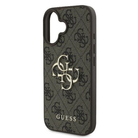 GUESS futerał do IPHONE 16 GUHCP16S4GMGBR (4G PU Big Logo) brązowy