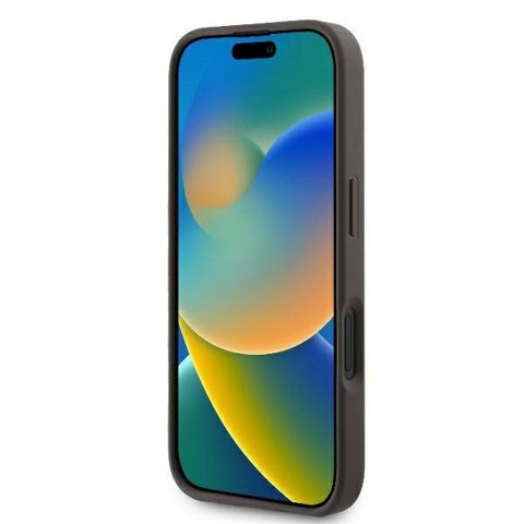 GUESS futerał do IPHONE 16 GUHCP16S4GMGBR (4G PU Big Logo) brązowy