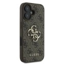 GUESS futerał do IPHONE 16 GUHCP16S4GMGBR (4G PU Big Logo) brązowy