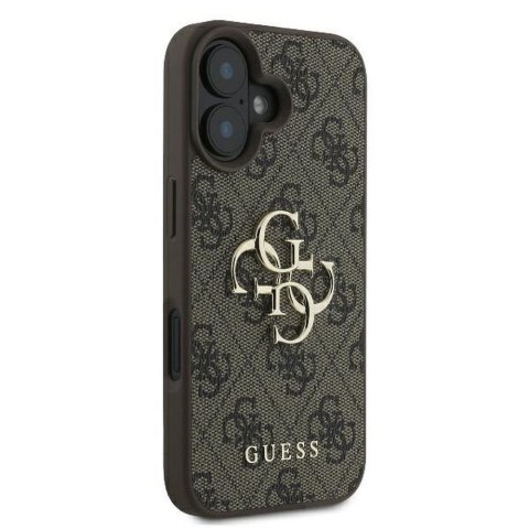 GUESS futerał do IPHONE 16 GUHCP16S4GMGBR (4G PU Big Logo) brązowy