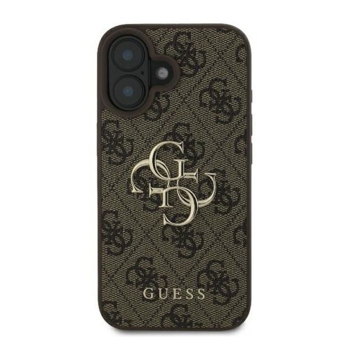 GUESS futerał do IPHONE 16 GUHCP16S4GMGBR (4G PU Big Logo) brązowy