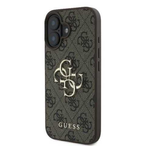 GUESS futerał do IPHONE 16 GUHCP16S4GMGBR (4G PU Big Logo) brązowy