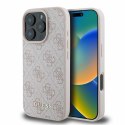 GUESS futerał do IPHONE 16 Pro GUHCP16LG4GFPI (PU 4G Classic) różowy