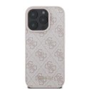 GUESS futerał do IPHONE 16 Pro GUHCP16LG4GFPI (PU 4G Classic) różowy