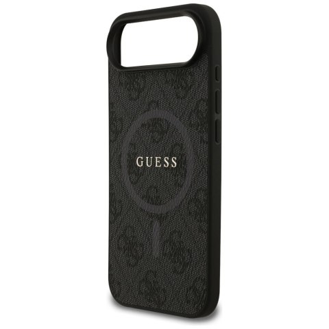 GUESS futerał do IPHONE 17 Air kompatybilny z MagSafe GUHMP17MG4GFRK (PU 4G Ring Classic Logo) czarny
