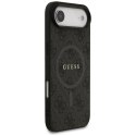 GUESS futerał do IPHONE 17 Air kompatybilny z MagSafe GUHMP17MG4GFRK (PU 4G Ring Classic Logo) czarny