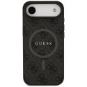 GUESS futerał do IPHONE 17 Air kompatybilny z MagSafe GUHMP17MG4GFRK (PU 4G Ring Classic Logo) czarny