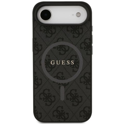 GUESS futerał do IPHONE 17 Air kompatybilny z MagSafe GUHMP17MG4GFRK (PU 4G Ring Classic Logo) czarny