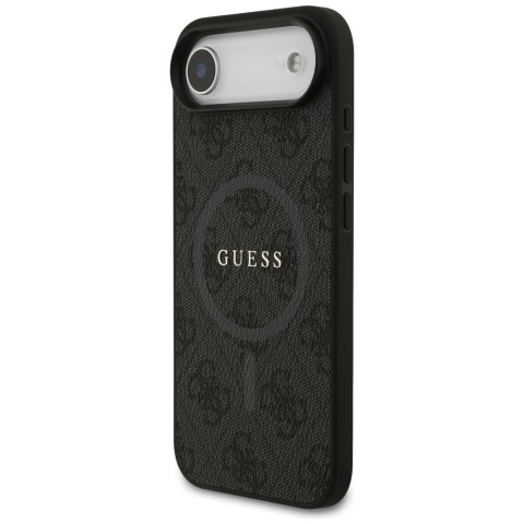 GUESS futerał do IPHONE 17 Air kompatybilny z MagSafe GUHMP17MG4GFRK (PU 4G Ring Classic Logo) czarny