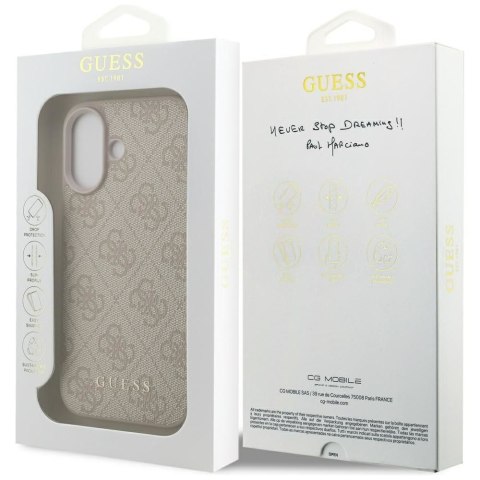 GUESS futerał do IPHONE 17 GUHCP17SG4GFPI (PU 4G Classic) różowy
