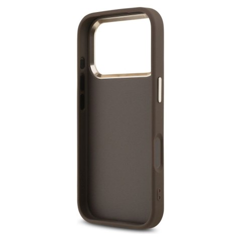 GUESS futerał do IPHONE 17 Pro GUHCP17L4GMGCBR (PU W/ Big 4G Classic Logo) złoto brązowy
