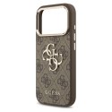 GUESS futerał do IPHONE 17 Pro GUHCP17L4GMGCBR (PU W/ Big 4G Classic Logo) złoto brązowy