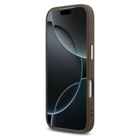 GUESS futerał do IPHONE 17 Pro GUHCP17L4GMGCBR (PU W/ Big 4G Classic Logo) złoto brązowy