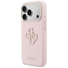 GUESS futerał do IPHONE 17 Pro GUHCP17L5PS4RGGP (PU FW Resin Logo) różowy