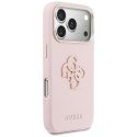 GUESS futerał do IPHONE 17 Pro GUHCP17L5PS4RGGP (PU FW Resin Logo) różowy