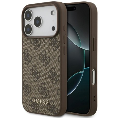 GUESS futerał do IPHONE 17 Pro GUHCP17LG4GFBR (PU 4G Classic) brązowy