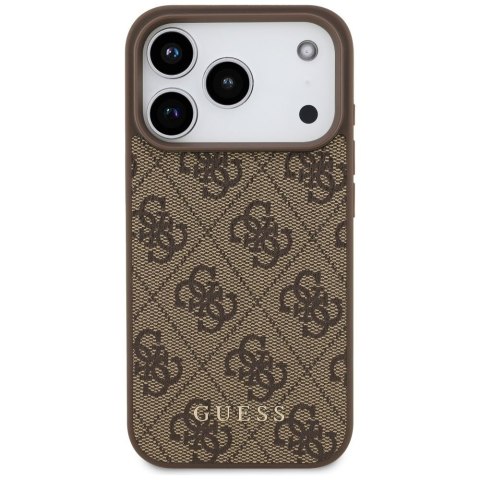 GUESS futerał do IPHONE 17 Pro GUHCP17LG4GFBR (PU 4G Classic) brązowy