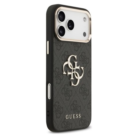 GUESS futerał do IPHONE 17 Pro Max GUHCP17X4GMGCGR (PU W/ Big 4G Classic Logo) złoto czarny