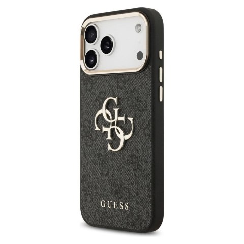 GUESS futerał do IPHONE 17 Pro Max GUHCP17X4GMGCGR (PU W/ Big 4G Classic Logo) złoto czarny
