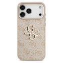 GUESS futerał do IPHONE 17 Pro Max GUHCP17X4GMGCPI (PU W/ Big 4G Classic Logo) złoto różowy