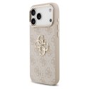 GUESS futerał do IPHONE 17 Pro Max GUHCP17X4GMGCPI (PU W/ Big 4G Classic Logo) złoto różowy