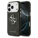 GUESS futerał do IPHONE 17 Pro Max GUHCP17XP4G4SMCK (PU W/ Big 4G Classic Logo) srebrno czarny