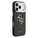 GUESS futerał do IPHONE 17 Pro Max GUHCP17XP4G4SMCK (PU W/ Big 4G Classic Logo) srebrno czarny