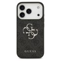 GUESS futerał do IPHONE 17 Pro Max GUHCP17XP4G4SMCK (PU W/ Big 4G Classic Logo) srebrno czarny