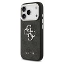 GUESS futerał do IPHONE 17 Pro Max GUHCP17XP4G4SMCK (PU W/ Big 4G Classic Logo) srebrno czarny