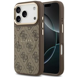GUESS futerał do IPHONE 17 Pro kompatybilny z MagSafe GUHMP17LP4MSEGCW (PU 4G W/ Classic) brązowy