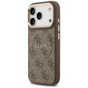 GUESS futerał do IPHONE 17 Pro kompatybilny z MagSafe GUHMP17LP4MSEGCW (PU 4G W/ Classic) brązowy