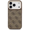 GUESS futerał do IPHONE 17 Pro kompatybilny z MagSafe GUHMP17LP4MSEGCW (PU 4G W/ Classic) brązowy