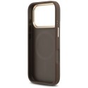 GUESS futerał do IPHONE 17 Pro kompatybilny z MagSafe GUHMP17LP4MSEGCW (PU 4G W/ Classic) brązowy