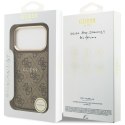 GUESS futerał do IPHONE 17 Pro kompatybilny z MagSafe GUHMP17LP4MSEGCW (PU 4G W/ Classic) brązowy
