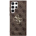 GUESS futerał do SAMSUNG S24 Ultra GUHCS24L4GMGBR (Leather 4G Metal Logo) brązowy