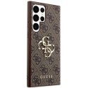GUESS futerał do SAMSUNG S24 Ultra GUHCS24L4GMGBR (Leather 4G Metal Logo) brązowy