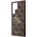 GUESS futerał do SAMSUNG S24 Ultra GUHCS24L4GMGBR (Leather 4G Metal Logo) brązowy