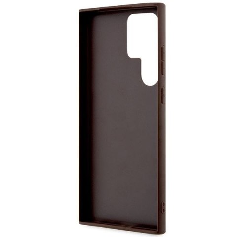GUESS futerał do SAMSUNG S24 Ultra GUHCS24L4GMGBR (Leather 4G Metal Logo) brązowy