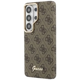 GUESS futerał do SAMSUNG S26 Ultra GUHMS26L5P4FWMSW (4G Script MagSafe) brązowy