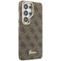 GUESS futerał do SAMSUNG S26 Ultra GUHMS26L5P4FWMSW (4G Script MagSafe) brązowy