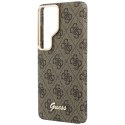 GUESS futerał do SAMSUNG S26 Ultra GUHMS26L5P4FWMSW (4G Script MagSafe) brązowy